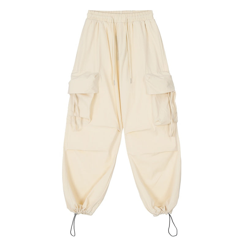 American-style streetwear harem pants Solid tone versatile streetwear bottoms