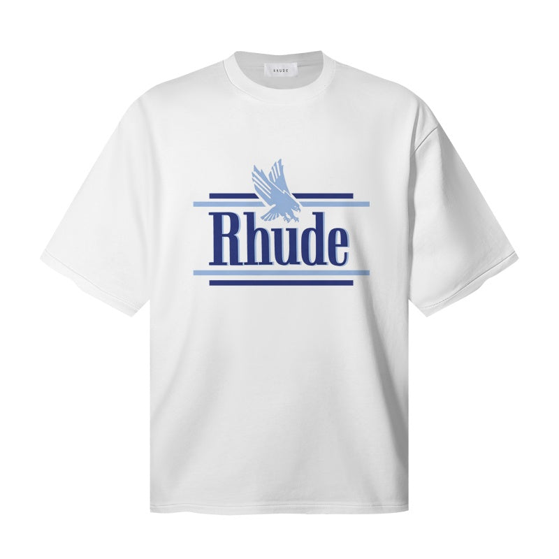 RHUDE T Shirts Sporty Bird Silhouette Motif