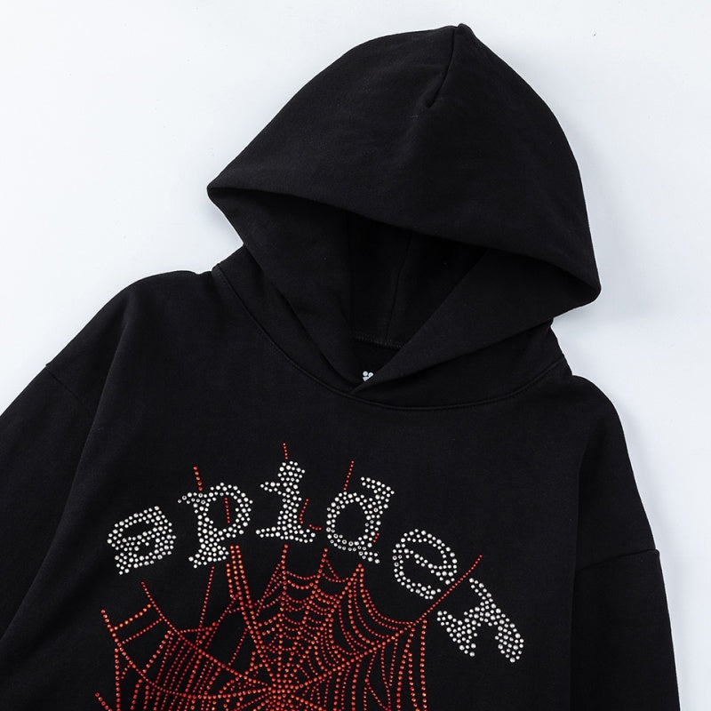 Spiderweb hoodie High-quality pure cotton for autumn and winter