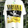 Unisex Vintage T Shirts Kurt Cobain Direct-to-Garment (DTG) Print – High-Street Vintage Style, Heavyweight Fabric, Distressed Washed Finish