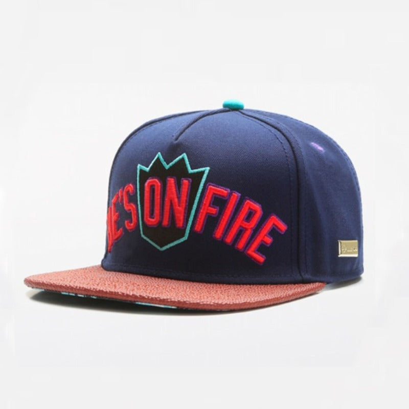 Trendy flat brimmed snapback hatsshade