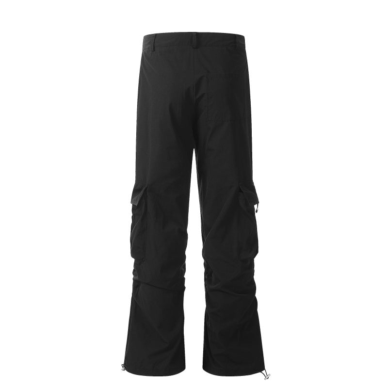 American-style streetwear harem pants Adjustable Hem Adventure Cargo Pants Plush