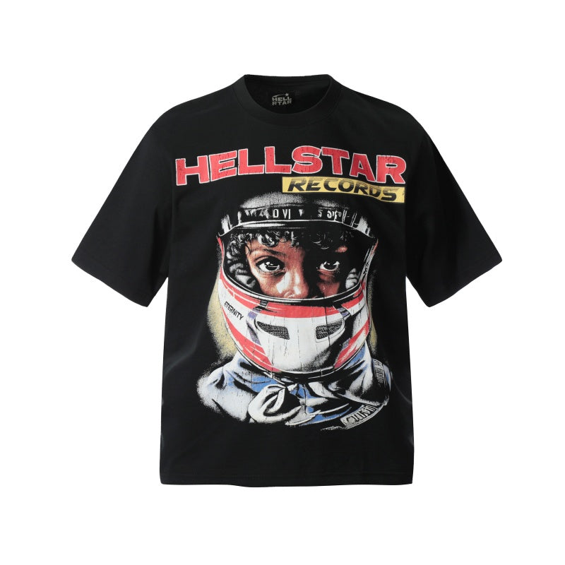 Vintage-style American T-shirt Racing Portrait Star Lettering Design