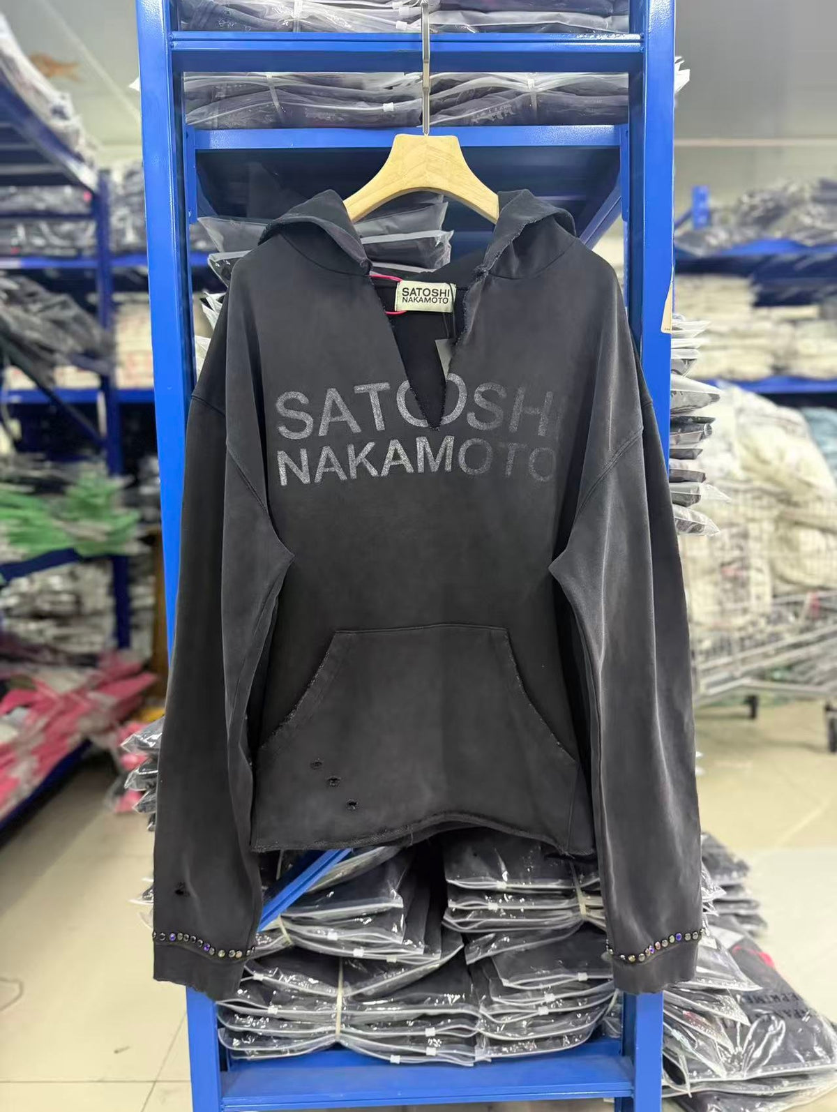 Satoshi Nakamoto hoodie High-quality heavyweight streetwear with a vintage, distressed aesthetic.