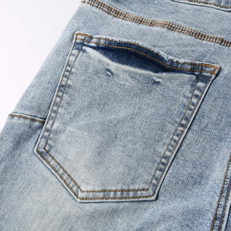 Purple brand Jeans High-quality pure cotton streetwear trousers line