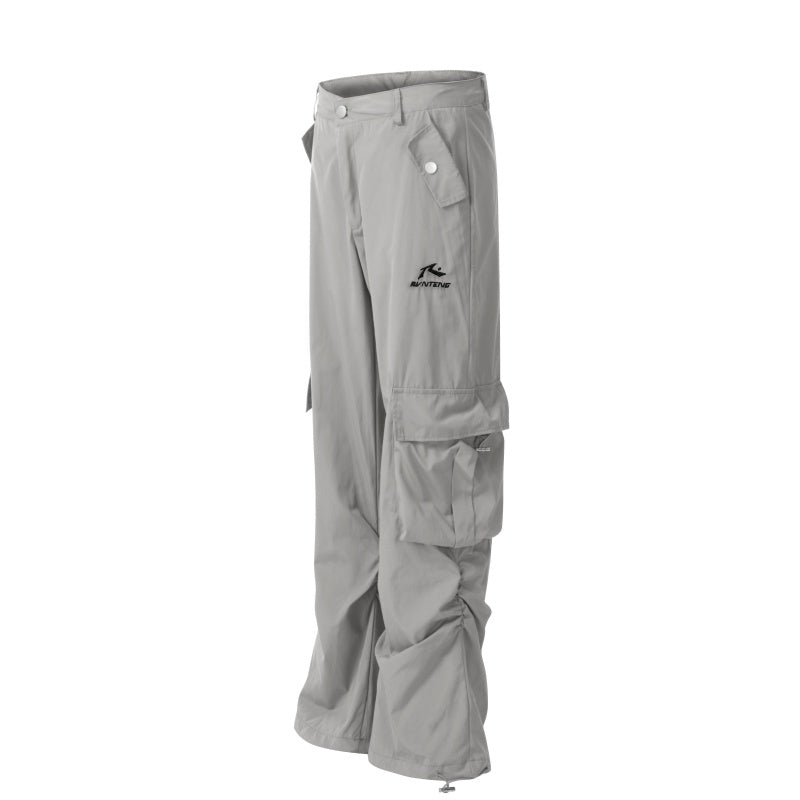 American-style streetwear harem pants Adjustable Hem Adventure Cargo Pants Plush