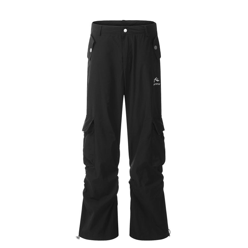 American-style streetwear harem pants Adjustable Hem Adventure Cargo Pants Plush