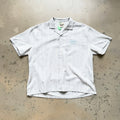Unisex Vintage T Shirts GALLERY DEPT. 26SS American vintage-style, loose-fitting short-sleeve shirt featuring a Cuban collar and a "dapper old-money" aesthetic. Crafted from a custom linen-blend fabric with a vertical-stripe jacquard weave; breathabl