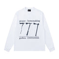 ERD Long sleeved shirt White Fit Front 777 Tool Typo Back Framed Abstract Art Print