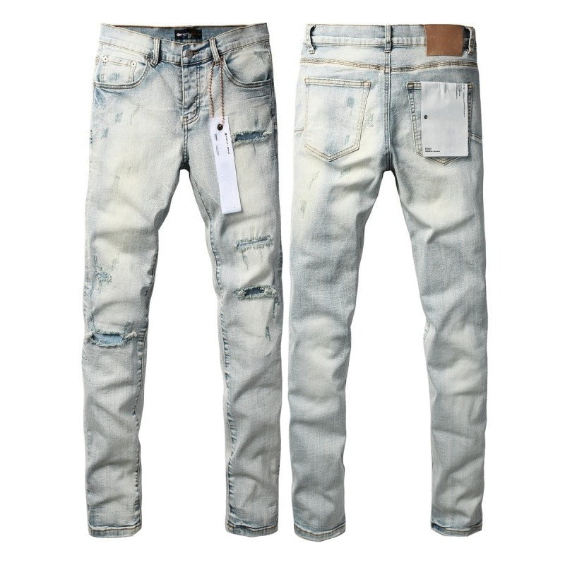 Purple brand Jeans High-quality pure cotton streetwear trousers line