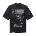 Saint Michael T Shirts Gothic Religious Figure Bold Text Layout