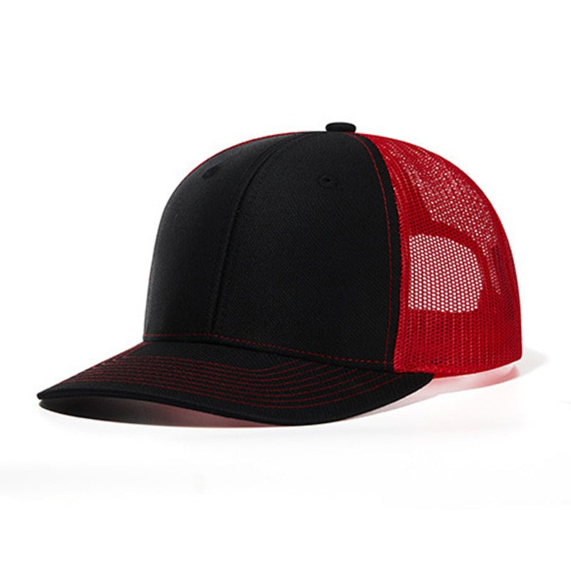 Trendy flat brimmed snapback hatssunshade net hat