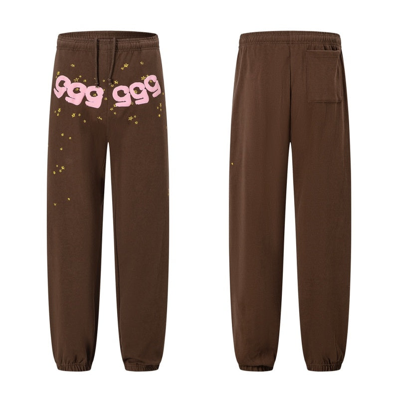 Spiderweb sweatpants High-quality pure cotton for autumn and winter