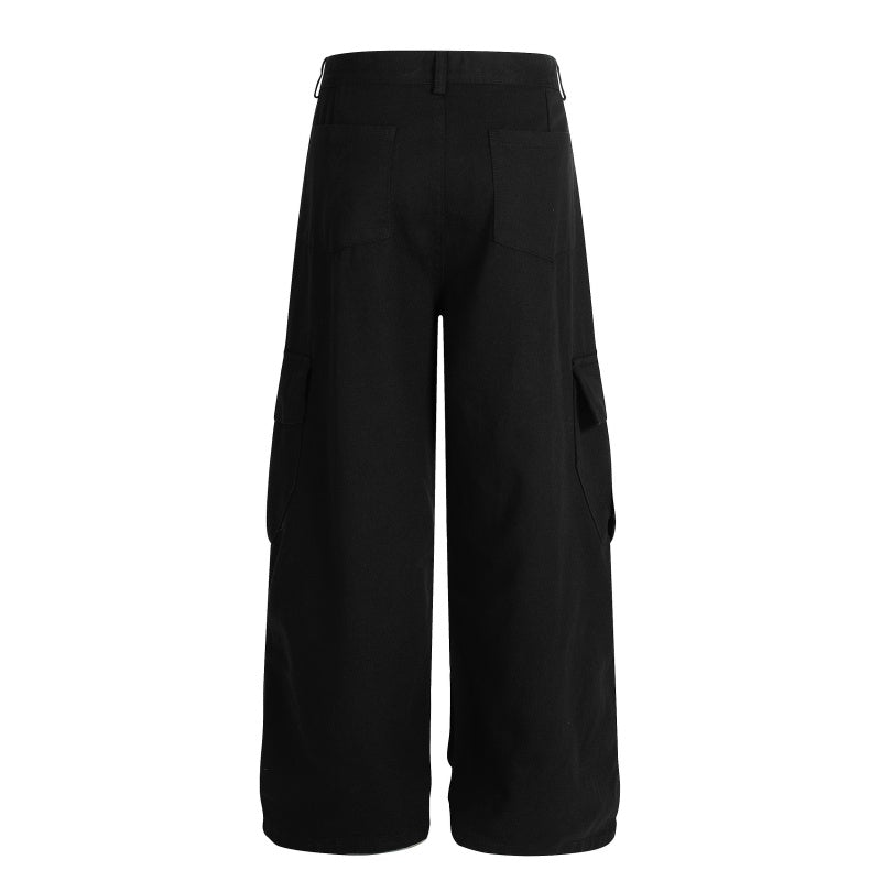 American-style streetwear harem pants Relaxed Baggy Streetwear Cargo Trousers
